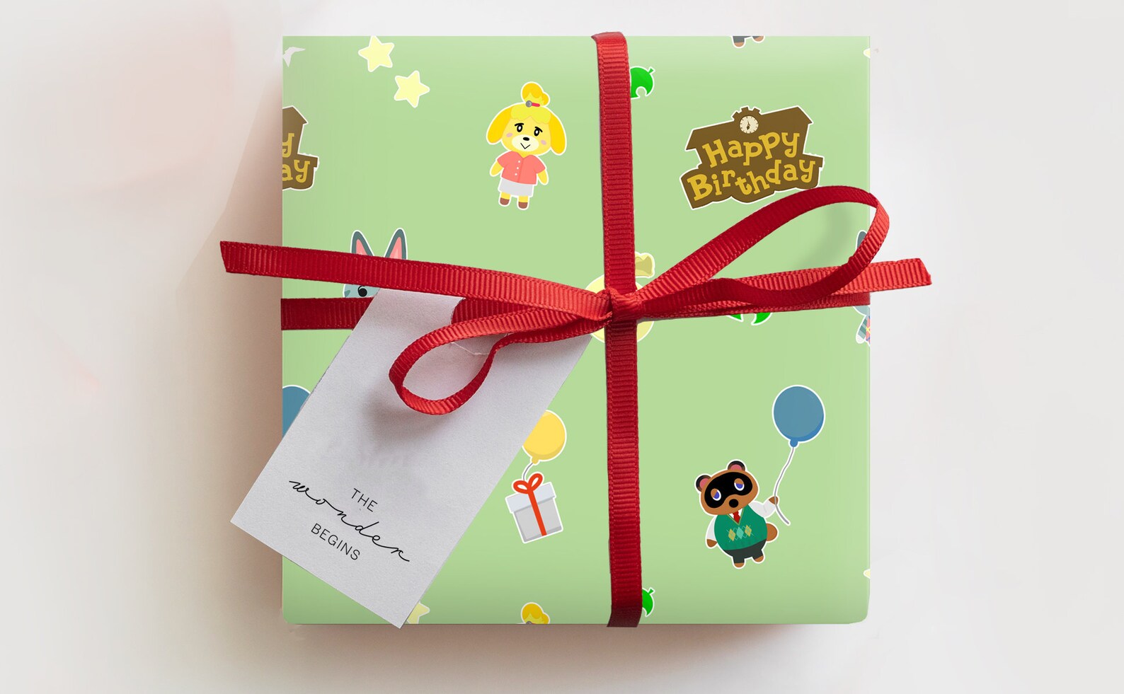 Animal Crossing Wrapping Paper Animal Crossing Gift Wrap Etsy