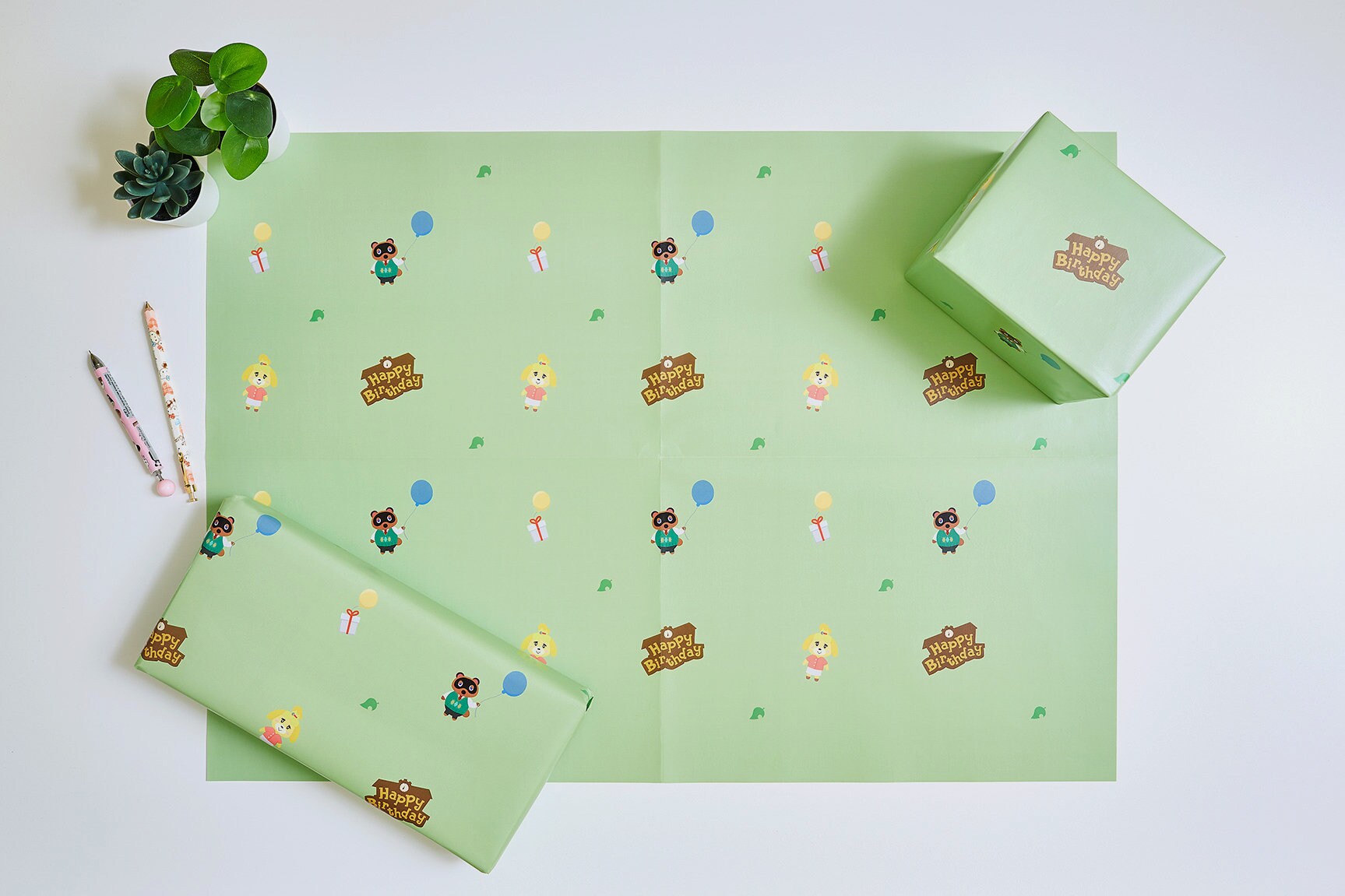Animal Crossing Wrapping Paper Animal Crossing Gift Wrap Etsy