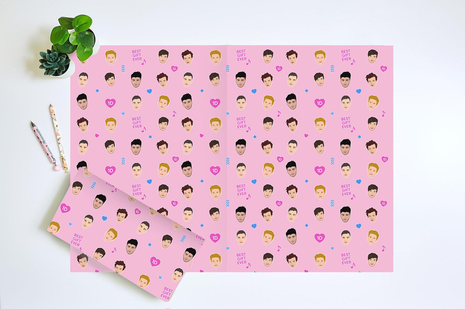 One Direction Wrapping Paper Harry Styles Wrapping Paper 1D Etsy UK
