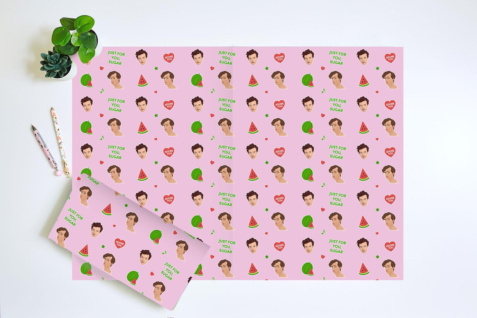 Harry Styles Wrapping Paper Harry Styles Gift Wrap One Etsy UK