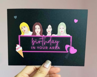 Blackpink Birthday Card - 'birthday in Your Area' | Jennie