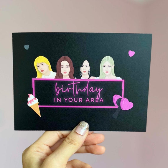 Blackpink Birthday Card - 'birthday in Your Area' | Jennie