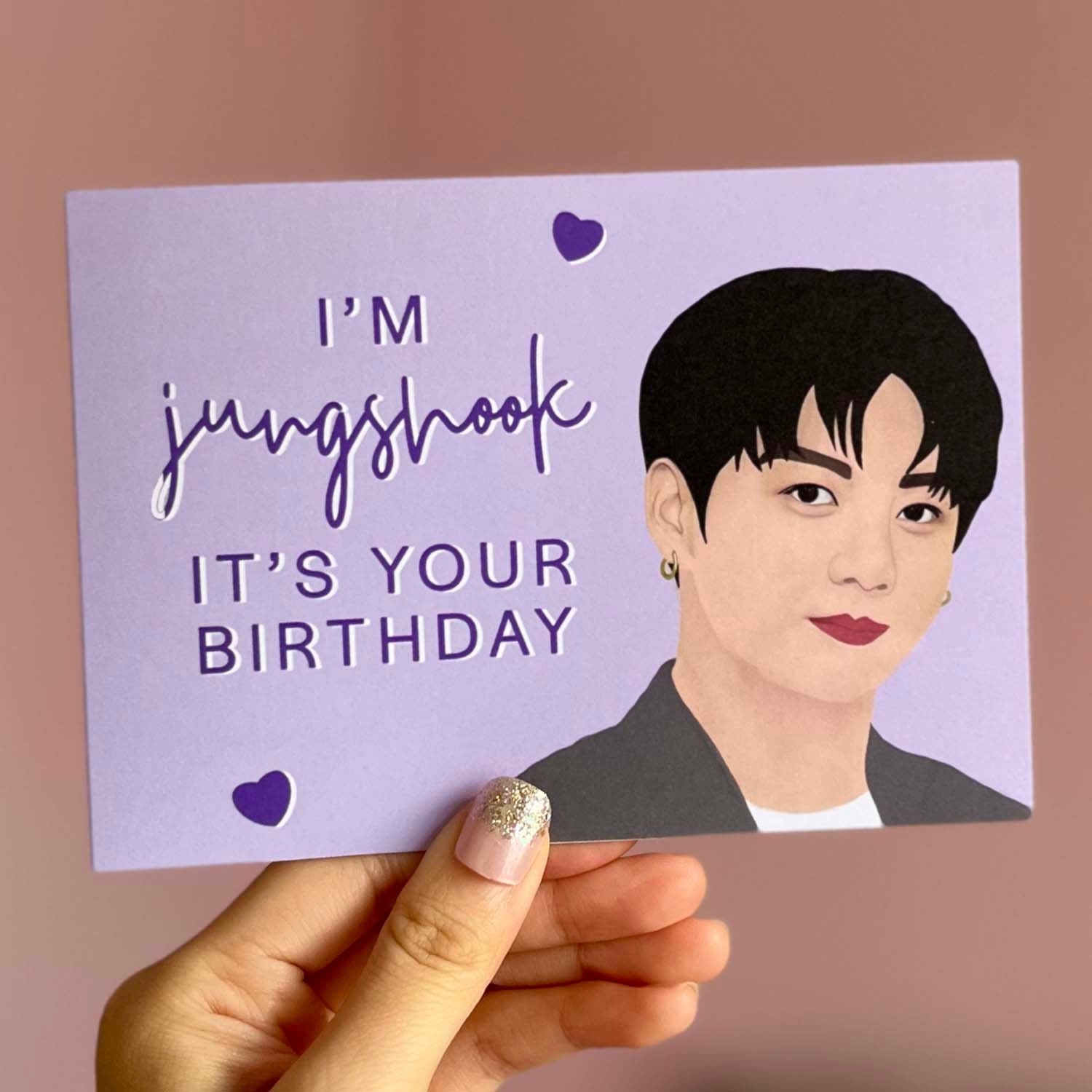 BTS Birthday Card | Bts Jungkook Birthday Card | Jungkook