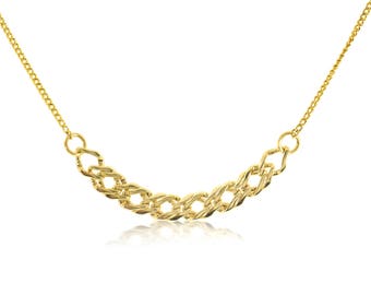 Chain Necklace, Gold Chain Necklace, Gold Plated Jewelry, Dainty Gold Necklace, Short Gold Necklace, Link Chain Necklace, Casual Necklace