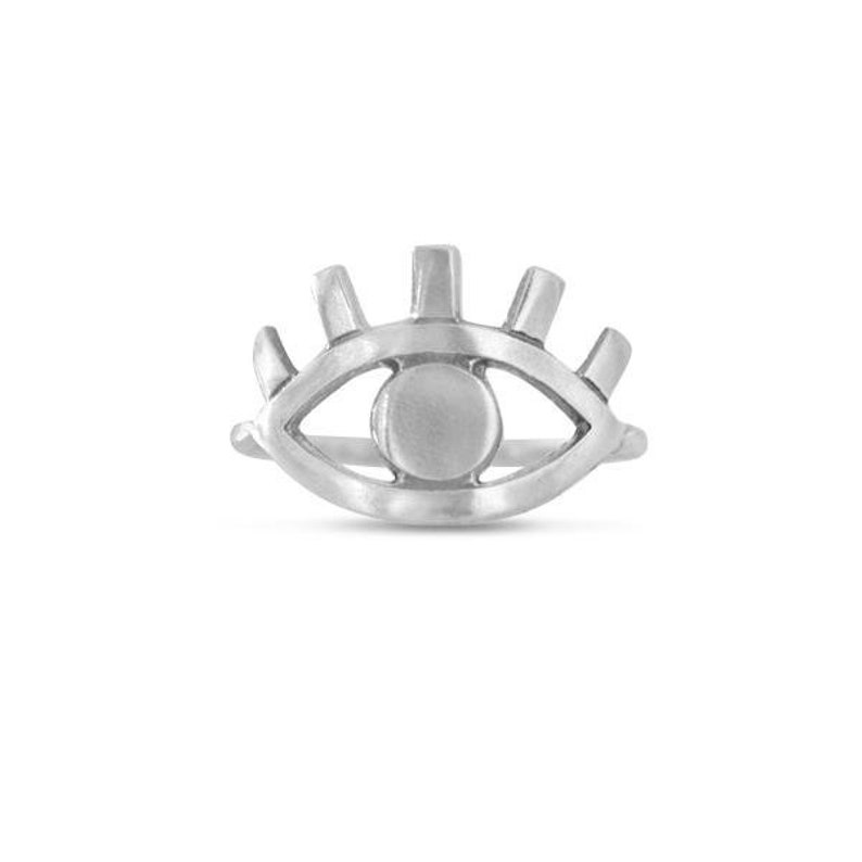 Unique Good Luck Ring Wide Ring Casual Ring Gold Plated Ring Valentines Gifts Gothic Ring Boho Ring Evil Eye Ring Statement Ring