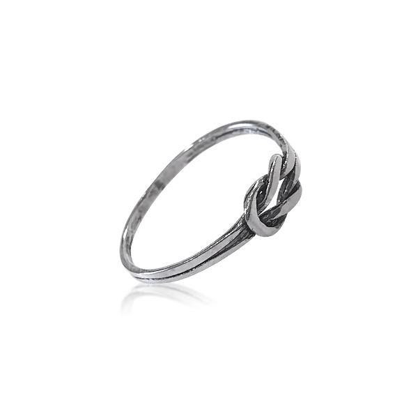 Infinity Knot Ring Double Knot Ring Love Sterling Silver Etsy
