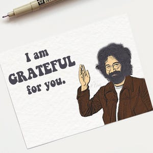 Grateful Dead Jerry Garcia Card
