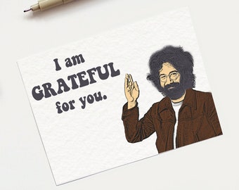 Grateful Dead Jerry Garcia Card