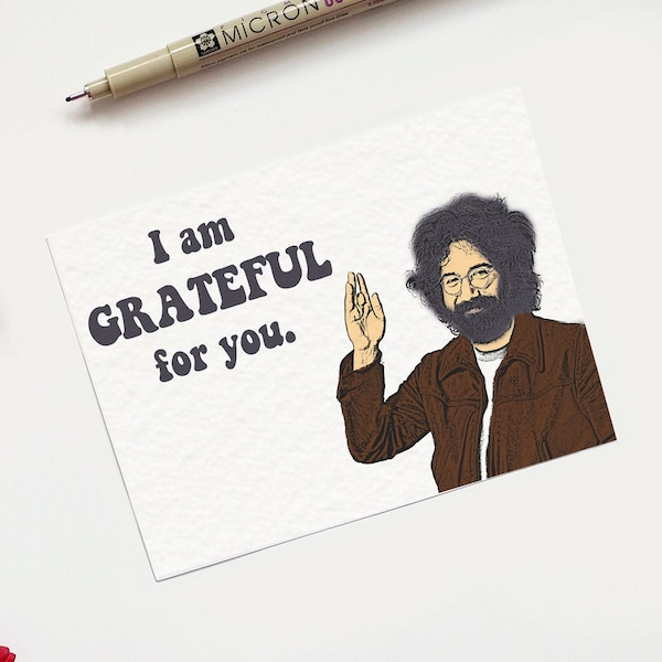 Grateful Dead Jerry Garcia Card