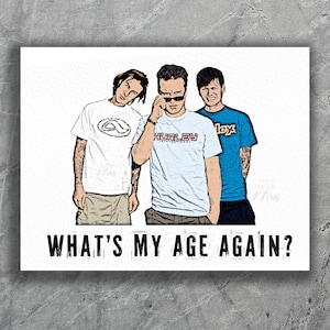 Blink 182 What's My Age Wieder Geburtstagskarte