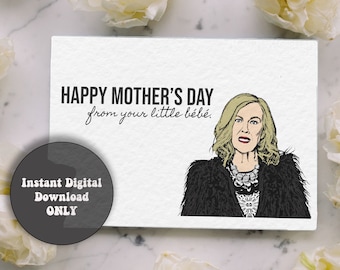 DIGITAL DOWNLOAD ONLY | Moira Happy Mother's Day From Your Little Bébé Card