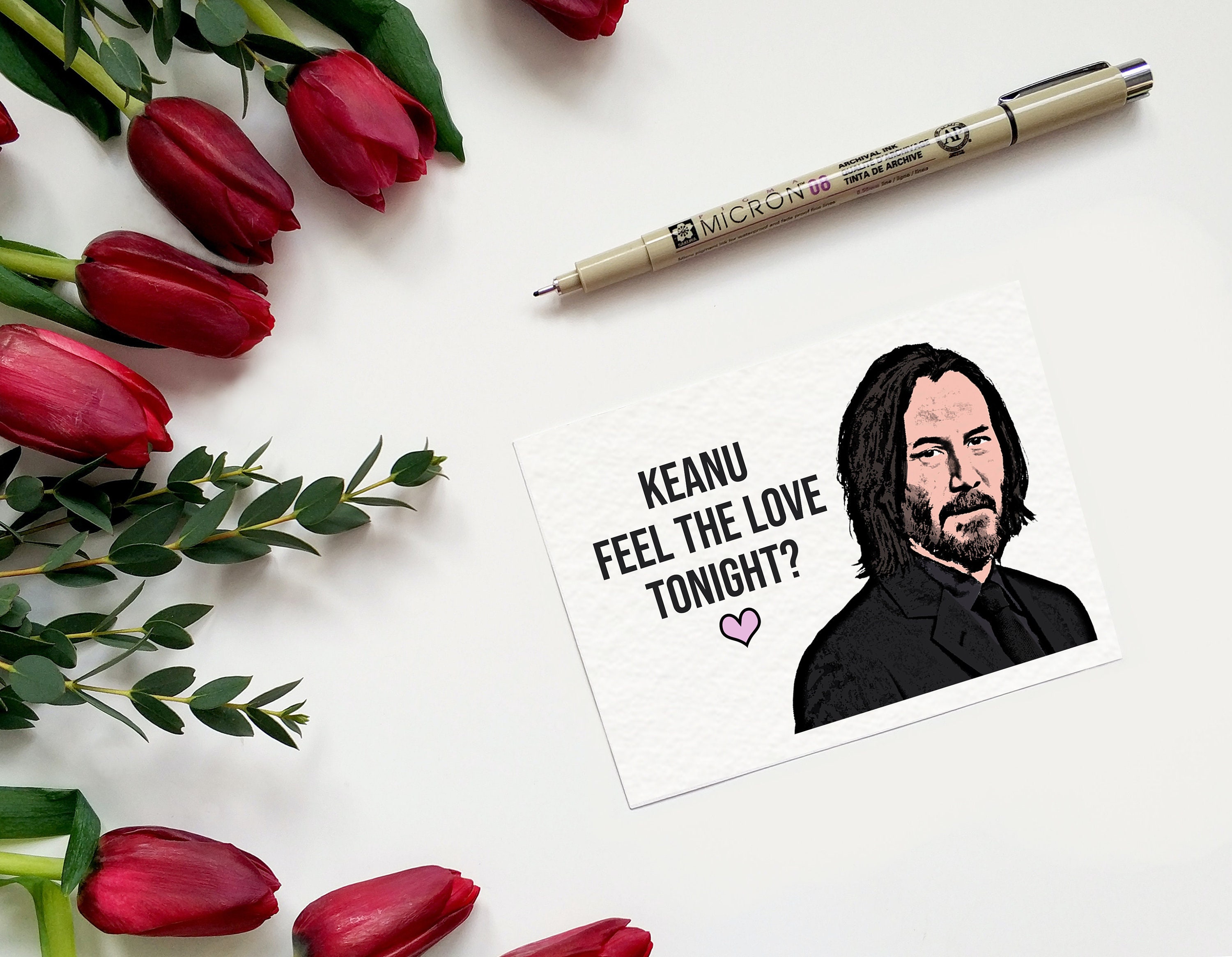 キアヌ・フィール・ザ・ラブ・トゥナイト キアヌ・リーブス カード - Etsy 日本, image size:3000x2330