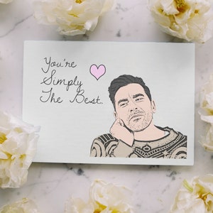 Você é simplesmente o melhor cartão de Schitt's Creek