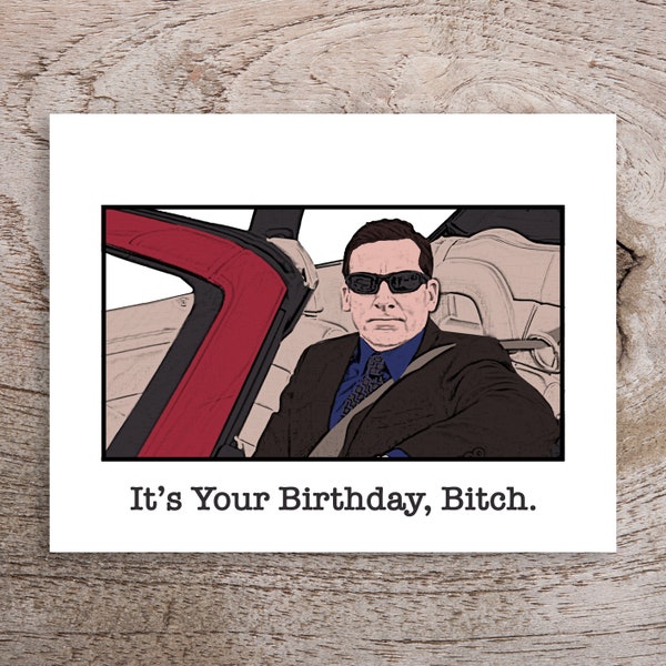 The Office Michael Scott It's Your Birthday, Bitch Card