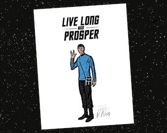 Star Trek Spock Card Leef lang en voorspoedig