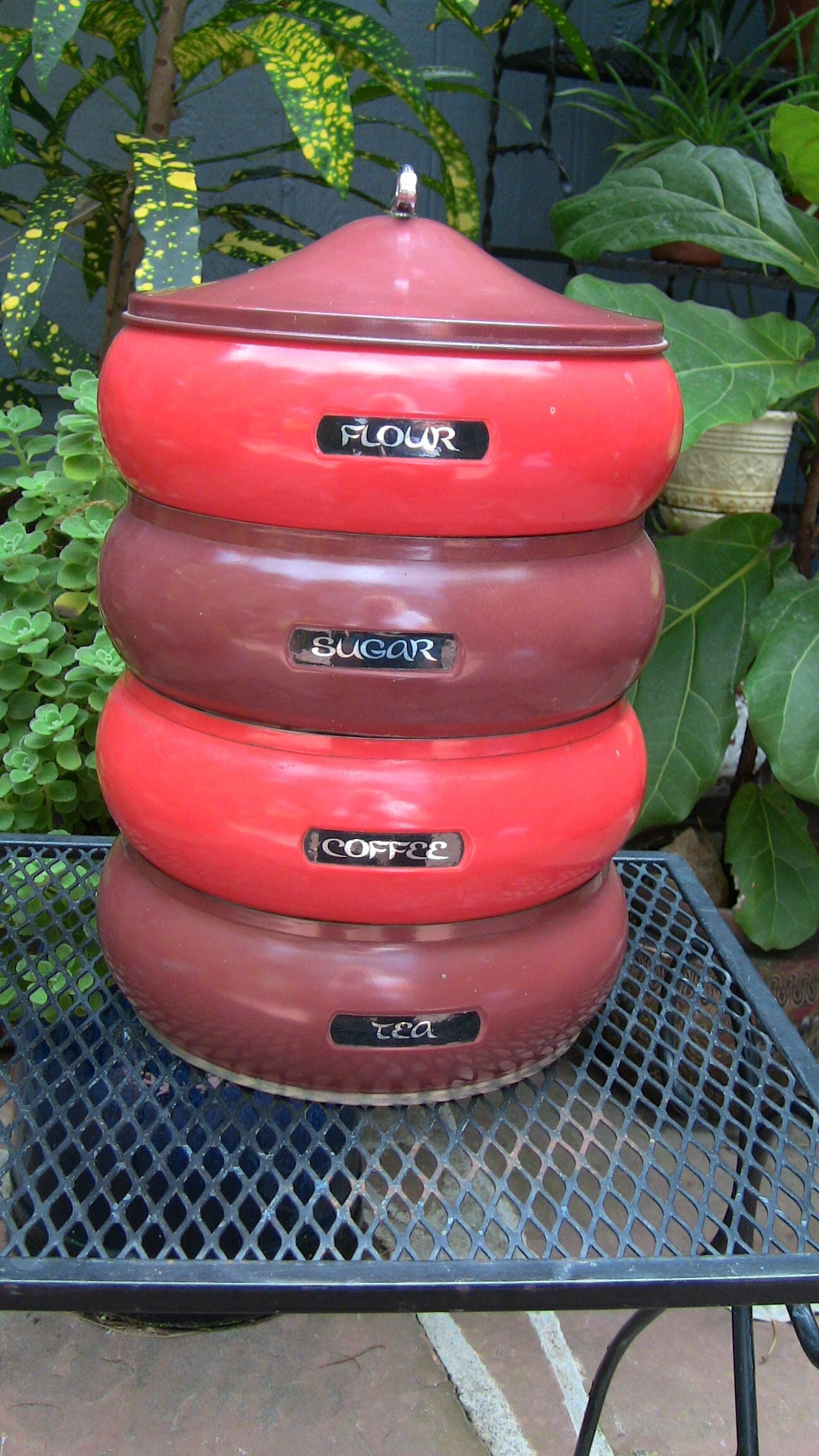 stackable coffee canisters