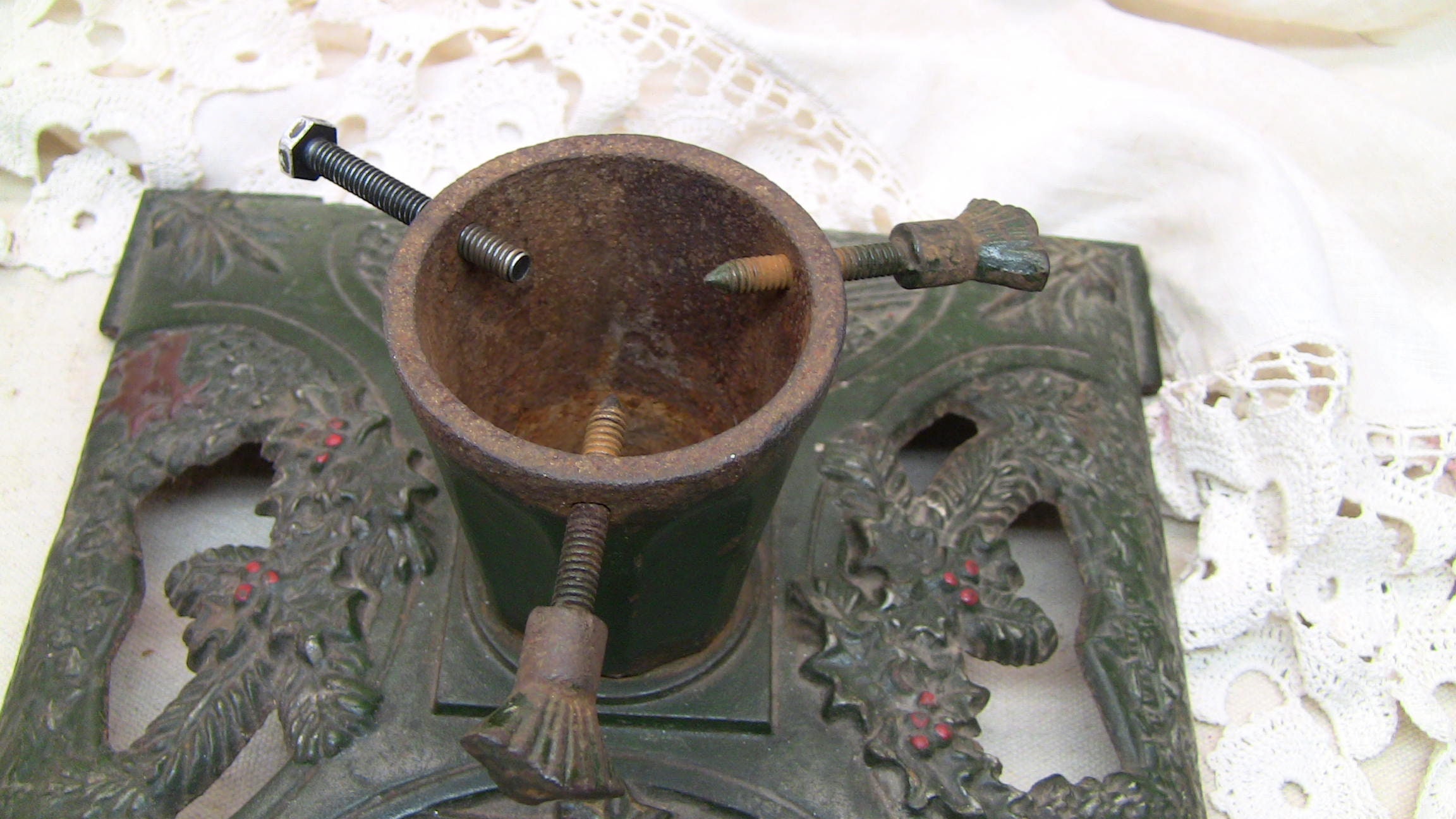 Victorian Era German Tree Stand/holder Made of Iron Etsy