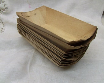 wood food trays, individual size, lot of 12