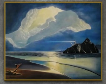 Seascape painting Art work painting oil painting on canvas.