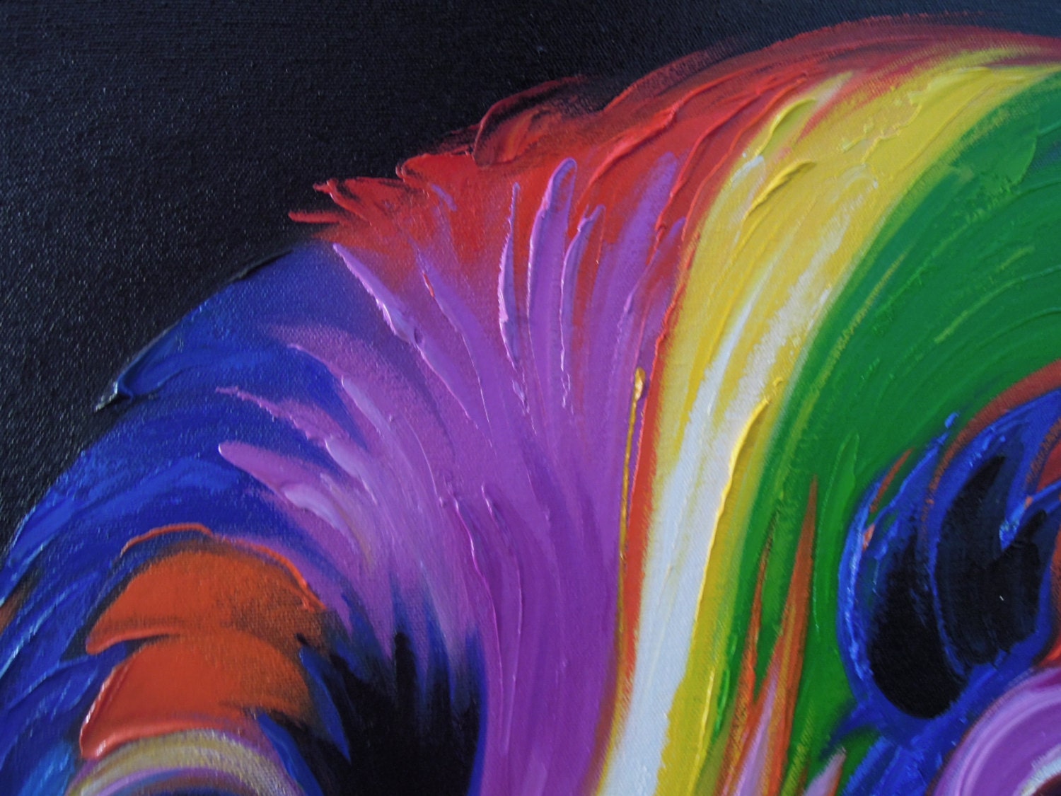 Colorful Dog Painting Art Work Painting Oil Painting On Etsy Canada family-and-dog-painting-dogs-dog-paintings-dogs-and-puppies