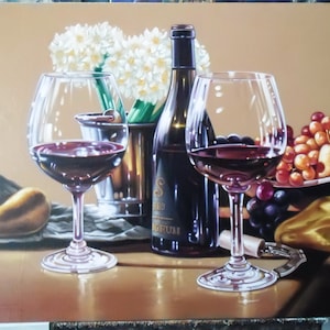 Still life painting Art work painting oil painting on canvas.