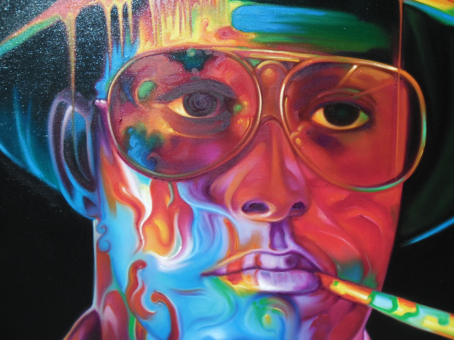 Colorful Face Painting Art Work Painting Oil Painting on Canvas. Etsy