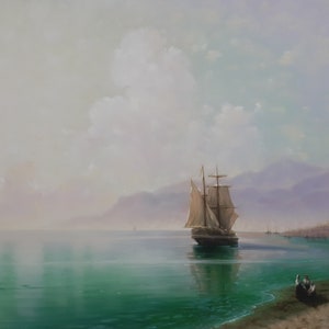 Meereslandschaften Gemälde Kunstwerk Gemälde Ölgemälde auf Leinwand.