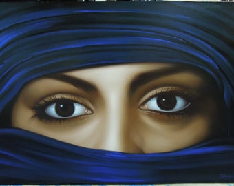 Lady Eye Painting Art Work Painting Oil Painting on Canvas. - Etsy Israel