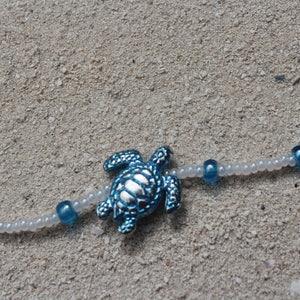 Blue Turtle Anklet zdjęcie 2