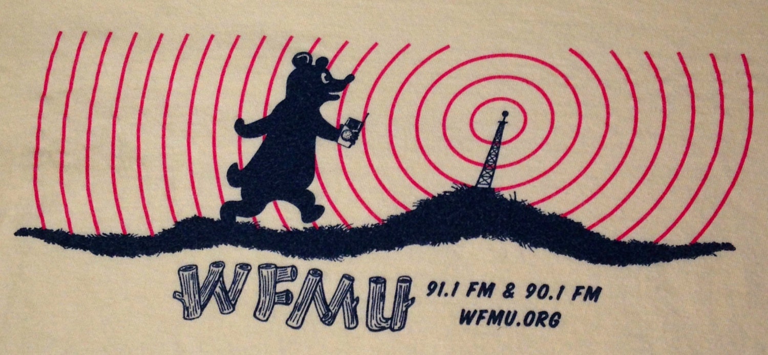 Vintage WFMU 91.1 FM RADIO T-SHIRT - Size XL 