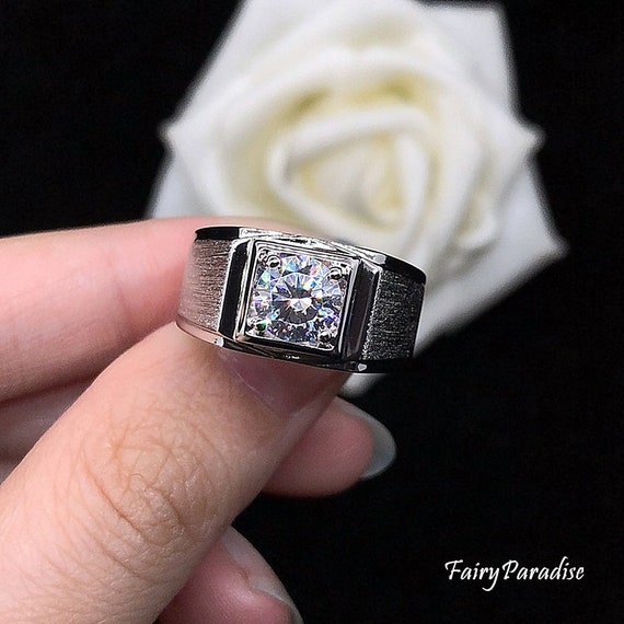 Mens chunky cheap wedding rings