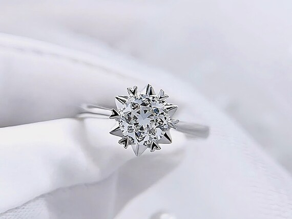 Snowflake wedding ring sale