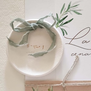 wedding ring holder, Engagement ring dish, sister in law gift, long distance friendship, personalized dish, 50th anniversary, 40th wedding