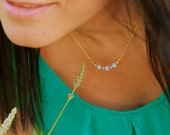 Delicate gold choker, WIFE gift for VALENTINES DAY, 21st birthday gifts, 18th birthday gifts, 30th birthday gifts, best maid of honor