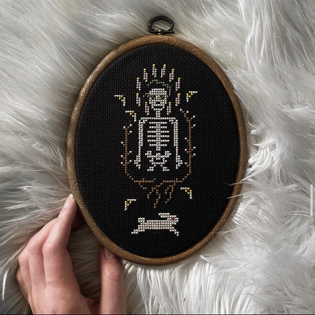 Patron Saint of Abandoned Gardens Cross Stitch Pattern / Spooky