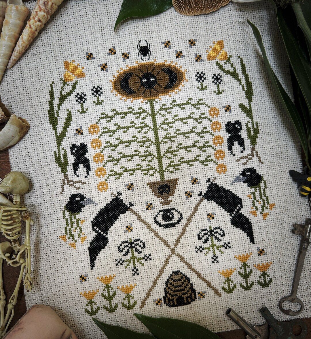 Folk Horror Cross Stitch Pattern / Midsommar / Wickerman / Nature ...