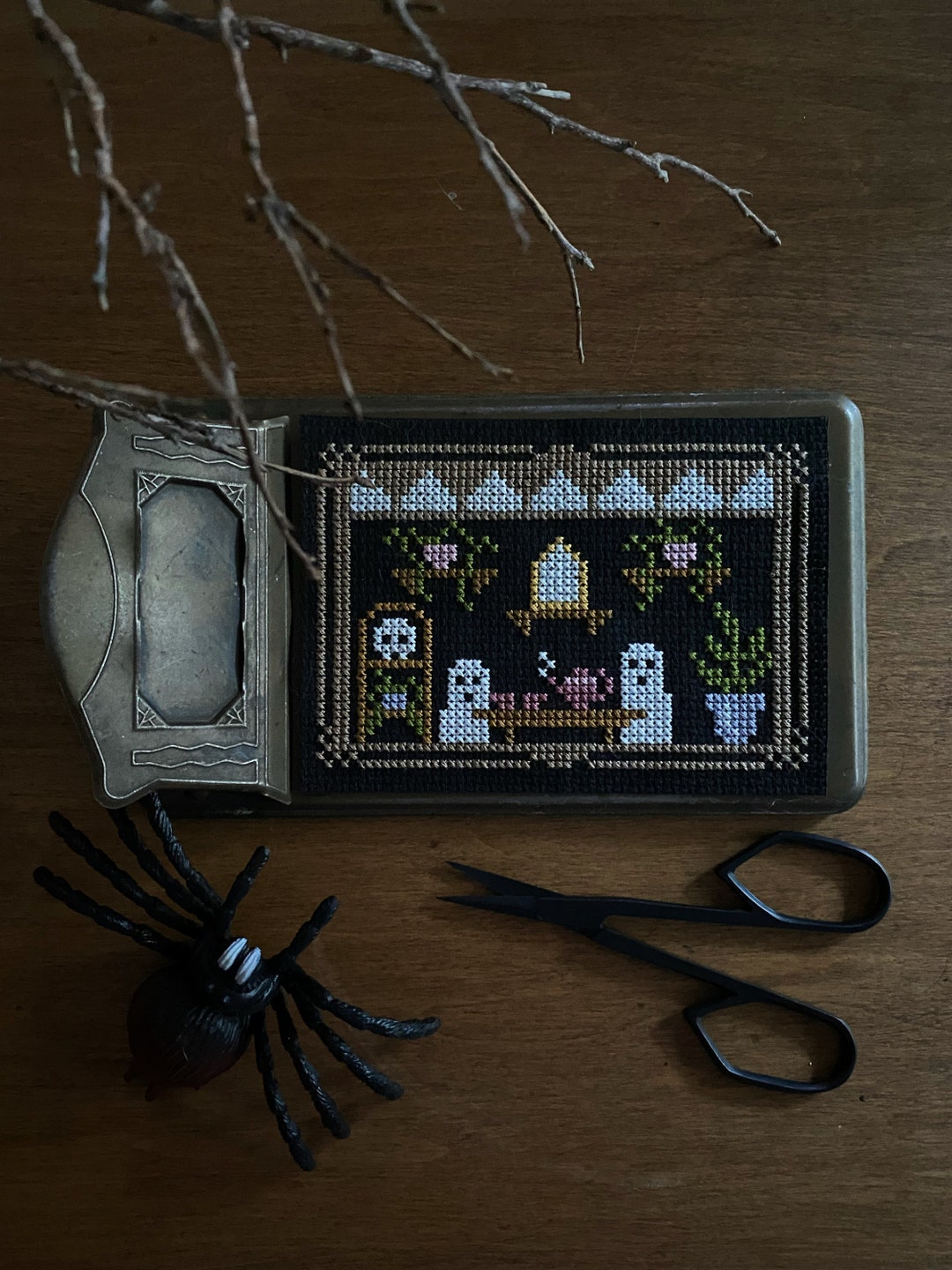 Haunted Tea Party Cross Stitch Pattern / Spooky Season / Halloween ...