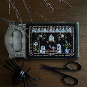 Haunted Tea Party Cross Stitch Pattern / Spooky Season / Halloween ...