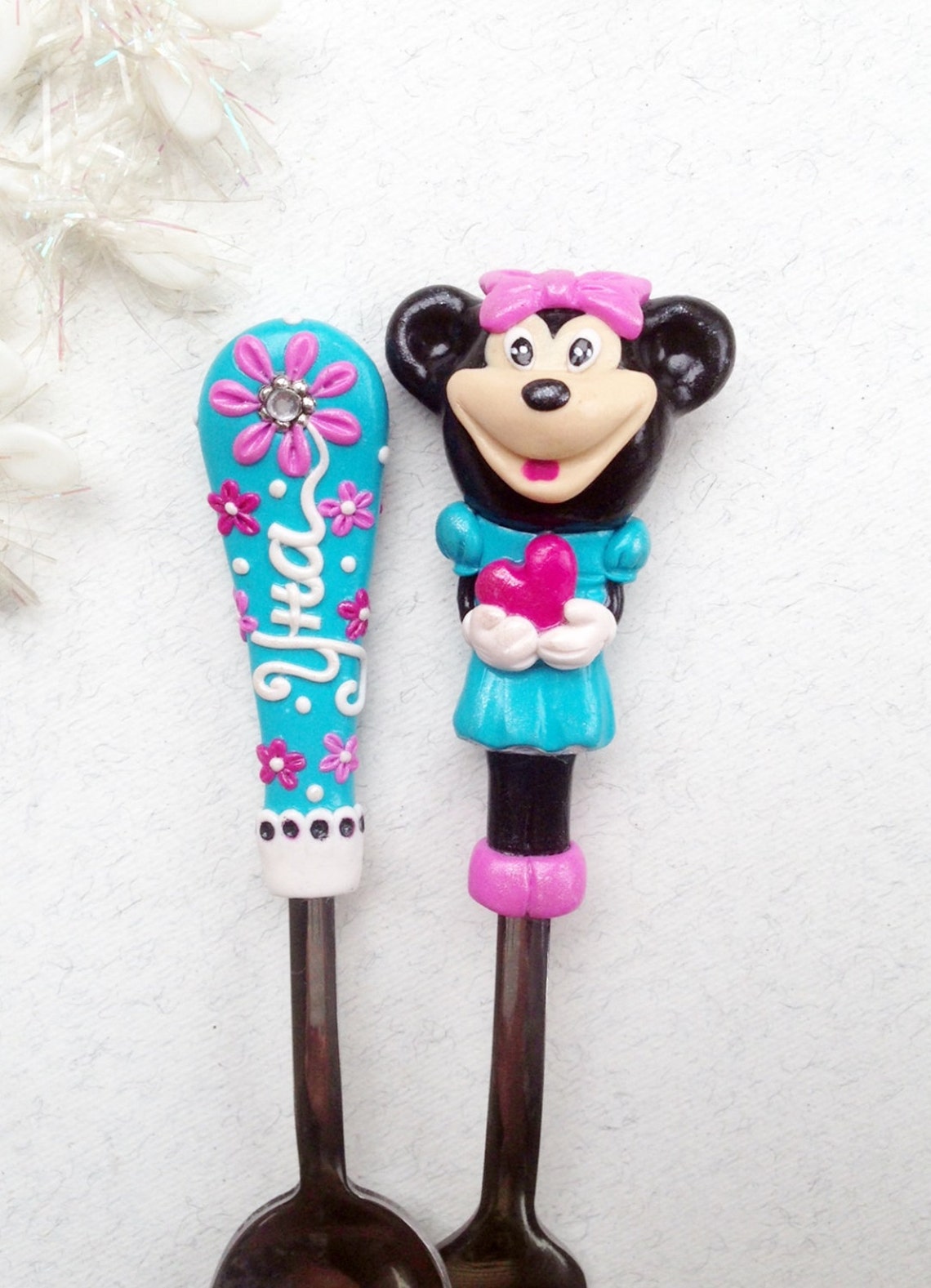 Personalized Minnie mouse Cutlery Minnie mouse spoon Baby Etsy