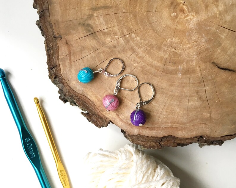 3 Position markers polymer clay yarn markers stitch markers Etsy