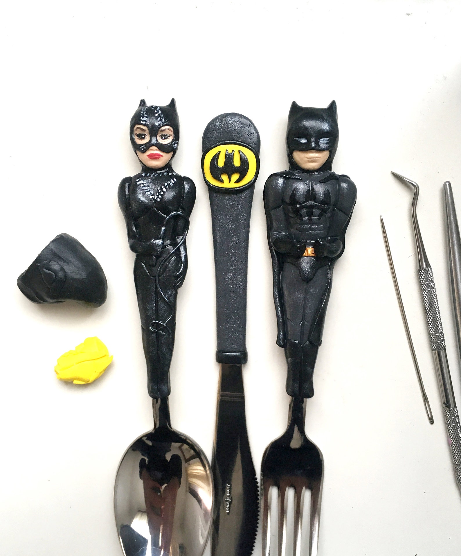 Batman and Batwomen Cutlery set Cool Gift for Him / Her Gift Etsy