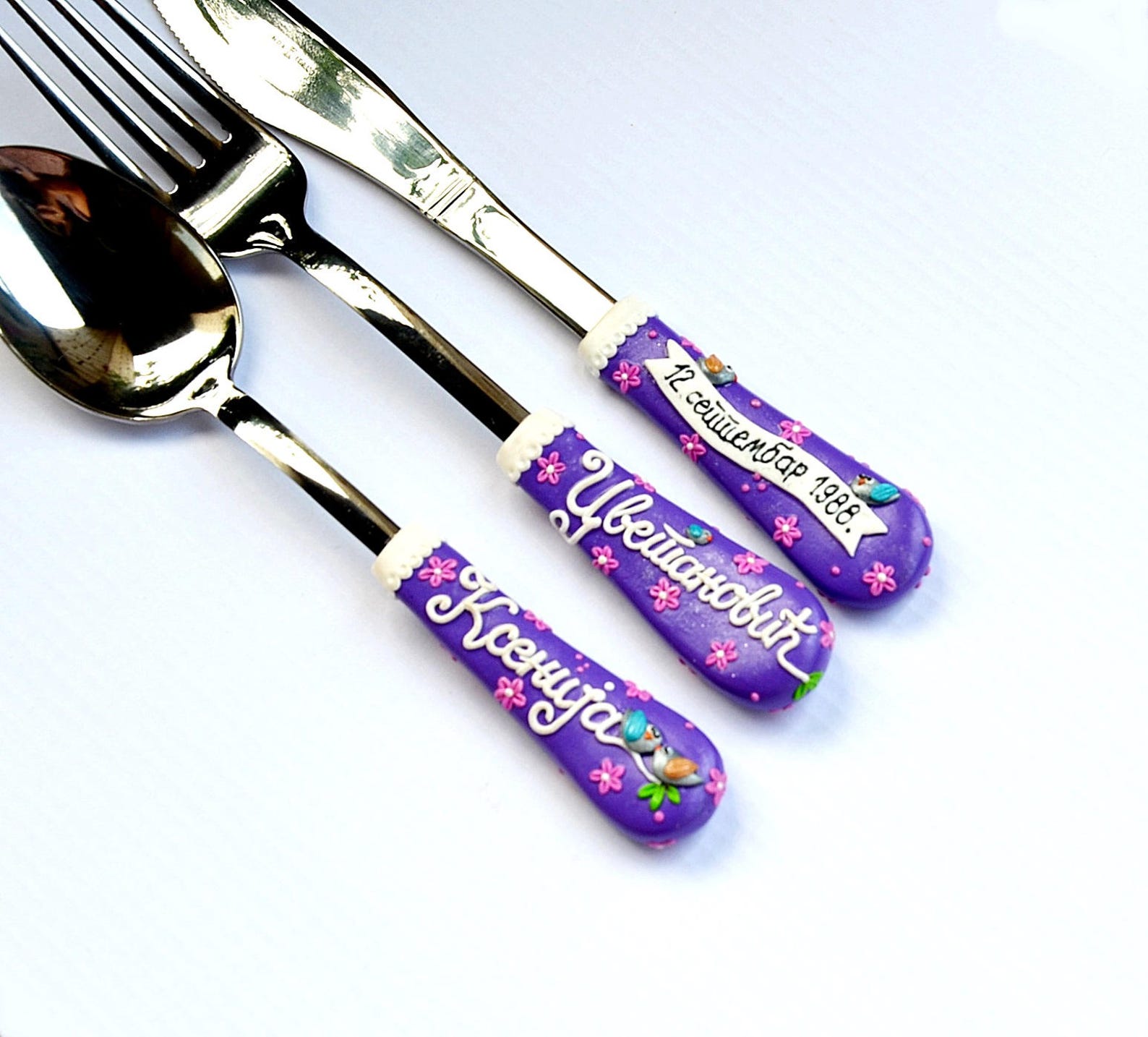 Keepsake Gift Personalized Cutlery Set Birthday Girl Gift with Etsy