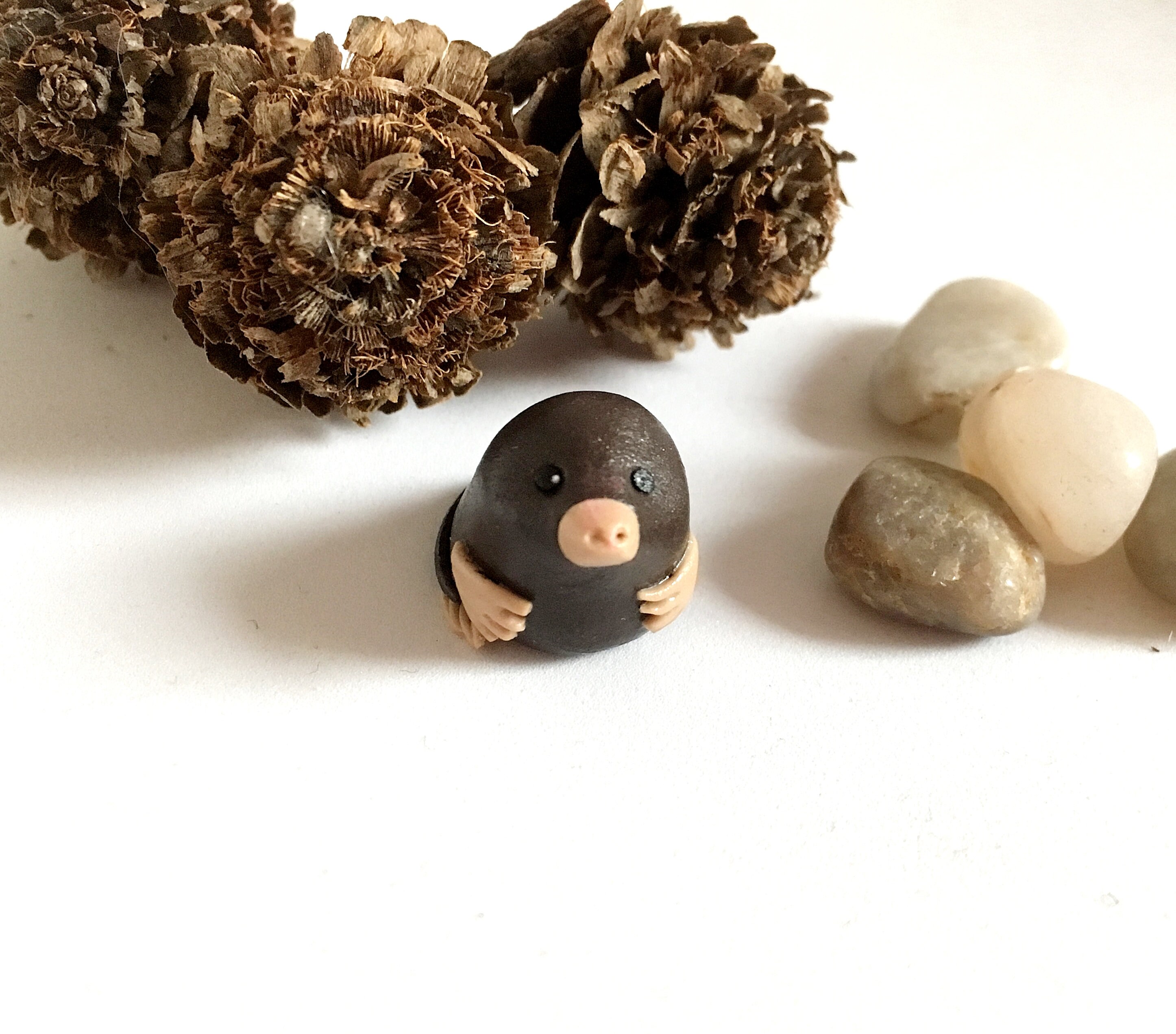 Mole Miniature Figurine Mole Terrarium Figurine Mole Totem Etsy