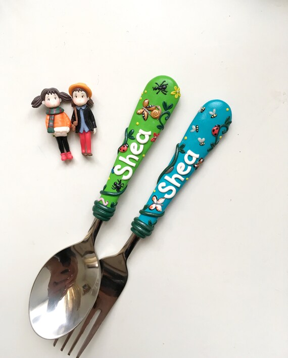 personalized baby cutlery set