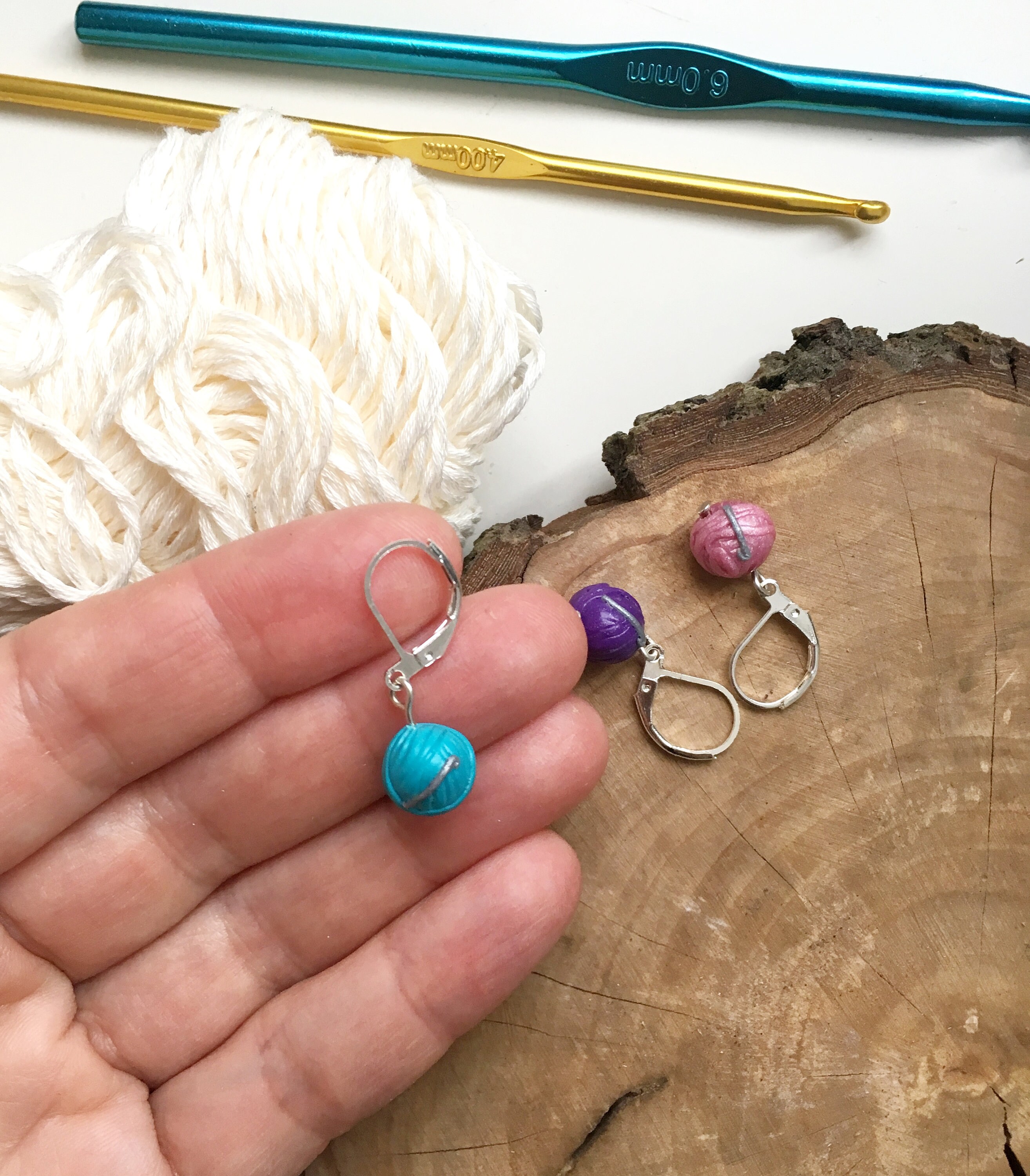 3 Position markers polymer clay yarn markers stitch markers Etsy