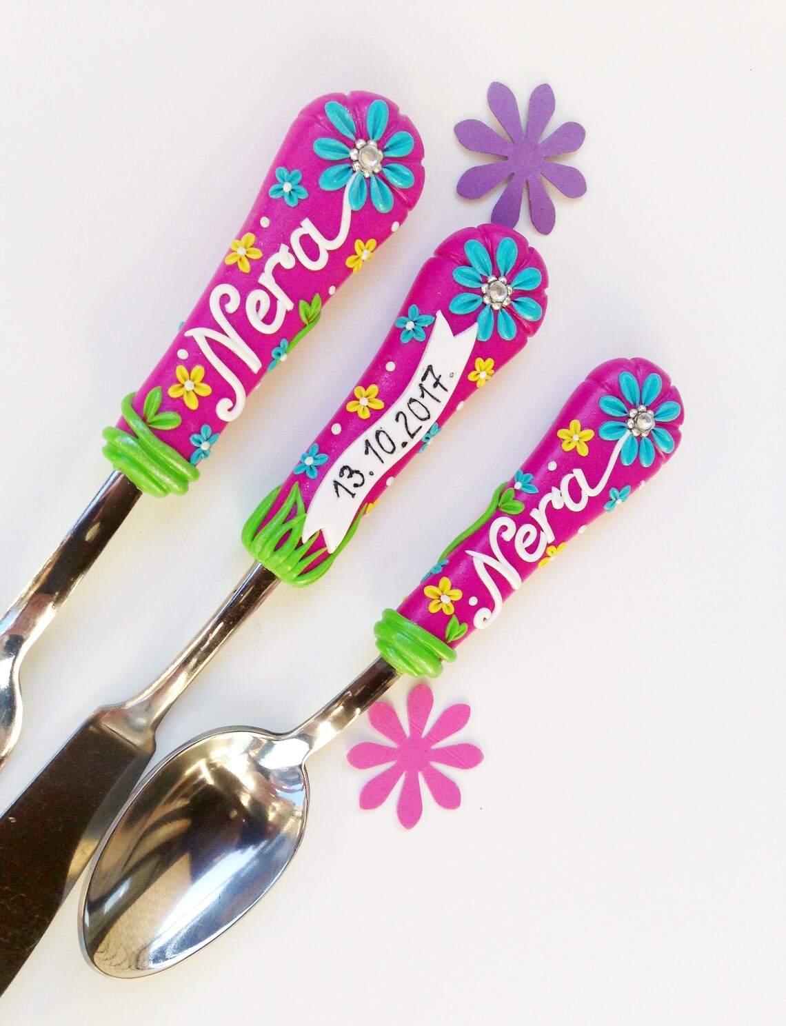 Keepsake Gift Personalized Cutlery Set Birthday Girl Gift with Etsy