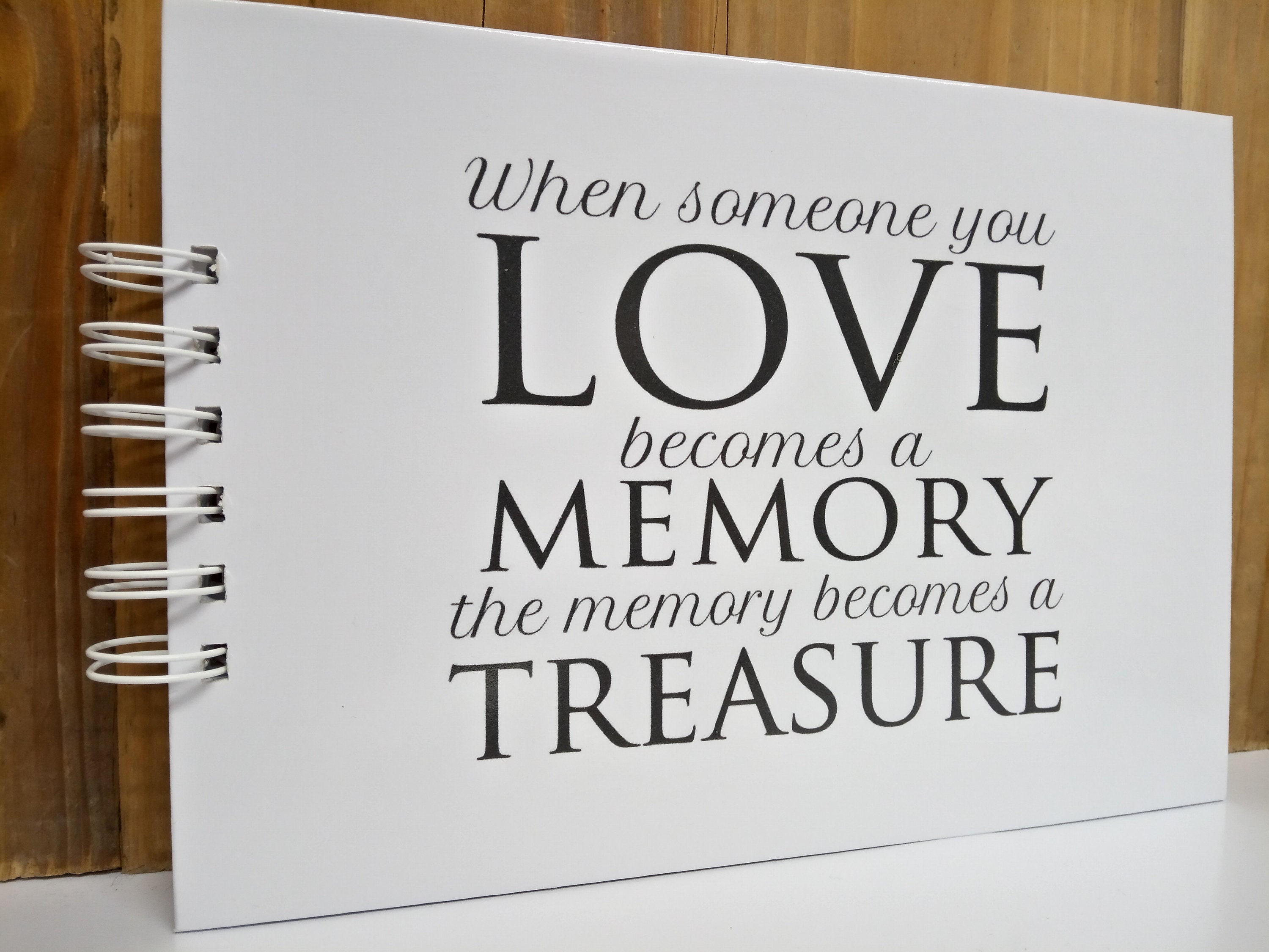 Memory Book Scrapbook Memorial Funeral Condolence Sympathy Etsy