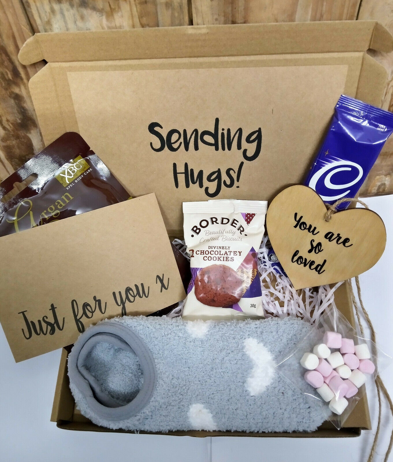 Hug in a box gift lockdown pamper hamper letterbox thinking of Etsy