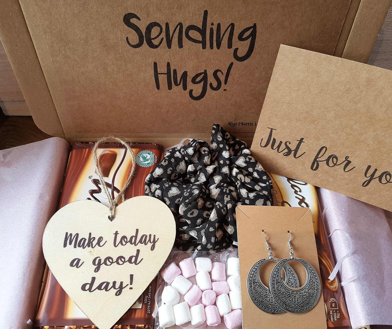 Hug in a box gift lockdown pamper hamper letterbox thinking of Etsy