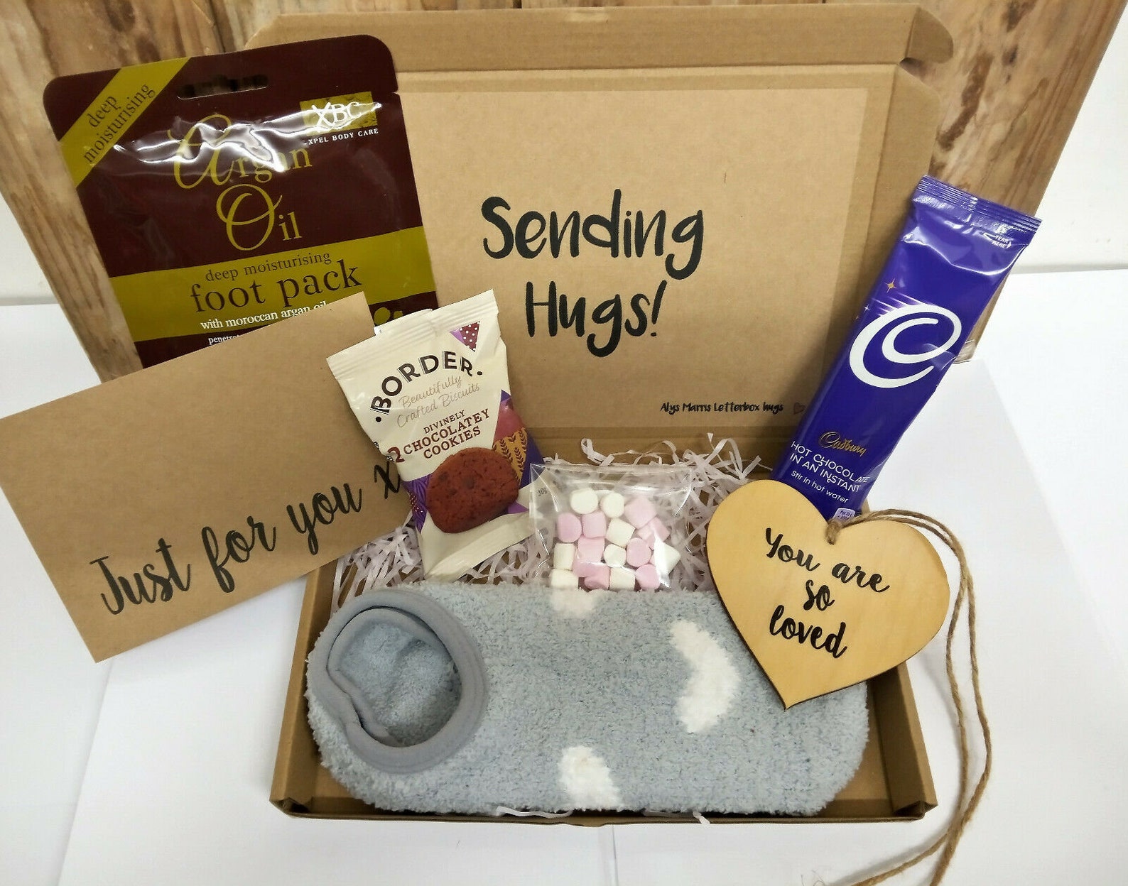 Hug in a box gift lockdown pamper hamper letterbox thinking of Etsy